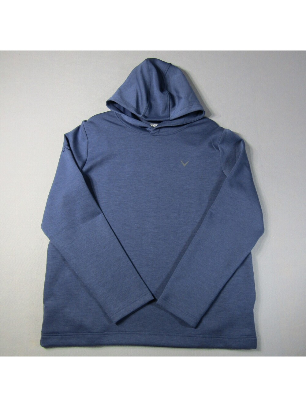 NWT Callaway Heathered LS Golf Hoodie Men's M Peacoat Heather